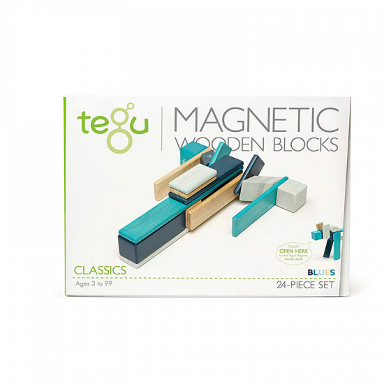 Magnetischer Baukasten TEGU Blue - 24 Teile