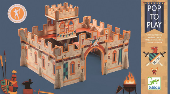 3D sestavljanka iz kartona – Srednjeveški grad