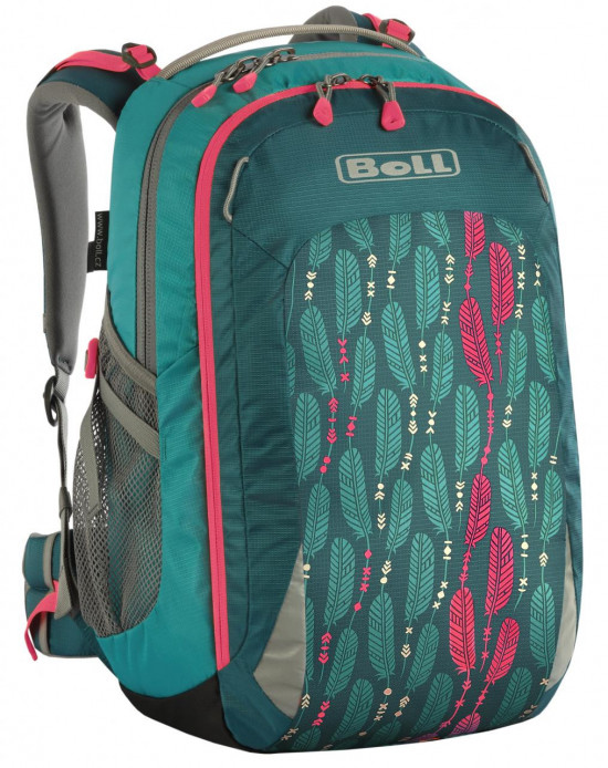 Zaino scuola BOLL SMART Artwork Collection 24 l Feathers - teal
