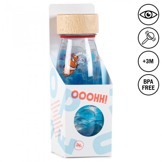 Senzorická zvuková fľaša - Ryba, 250 ml