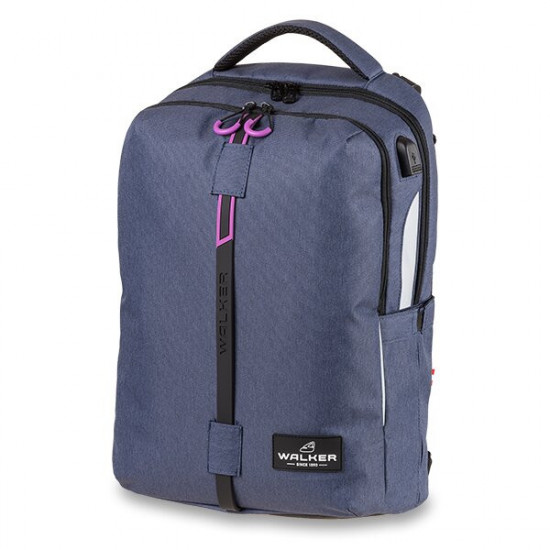 Školský batoh WALKER, Elite, Blue Ivy/Pink
