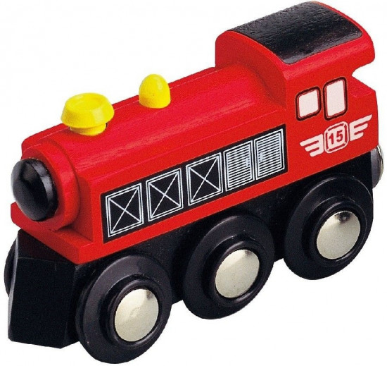 Maxim rdeča parna lokomotiva