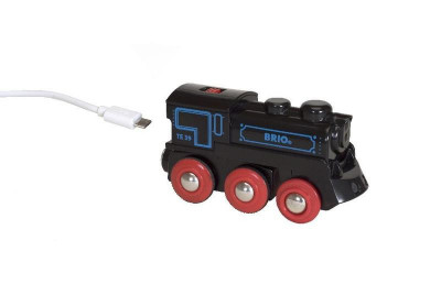 Brio - Locomotiva ricaricabile con mini cavo USB