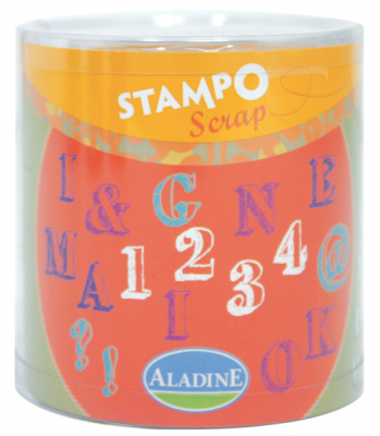 Levně Stampo scrap - abeceda a číslice - 54 ks