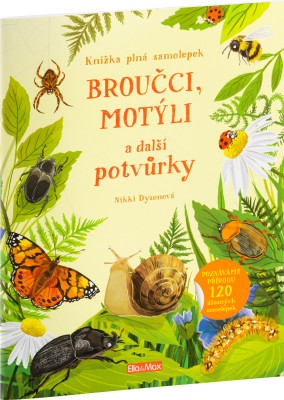 Levně Broučci, motýli a další potvůrky - samolepková knížka
