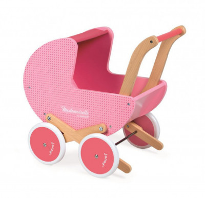 Dřevěný kočárek pro panenky - Mademoiselle sleva 20% poškozený obal