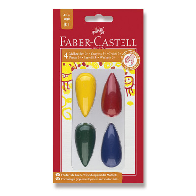 Levně Pastelky Faber-Castell plastové - 4 barvy