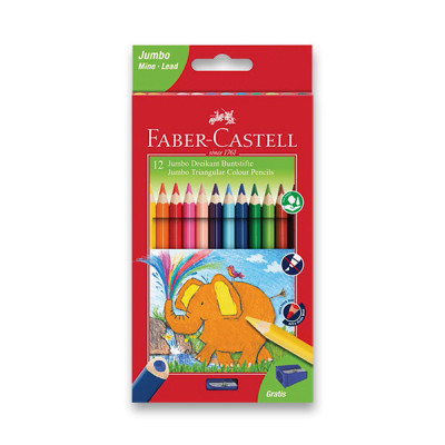 Levně Pastelky Faber-Castell Extra Jumbo - 12 barev