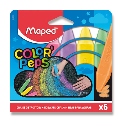 Levně Křídy na chodník Maped - 6 barev