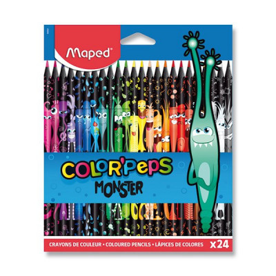 Levně Pastelky Maped Color'Peps Monster - 24 barev