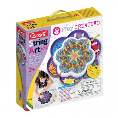 Levně Play Creativo String Art Mandala – kreslení pomocí nití a kolíčků