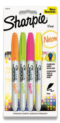 Levně Permanentní popisovač Sharpie Neon sada 4 barev