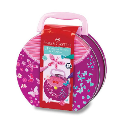 Dětské fixy Faber-Castell, Connector kabelka - 33 barev