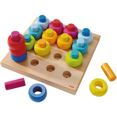 Levně Třídící hra - barevné kroužky a kolíčky