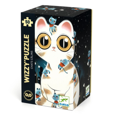 Levně Efektní puzzle - přítulná kočka - 50 ks
