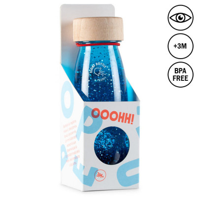 Levně Senzorická plovoucí lahev - Modrá, 250 ml