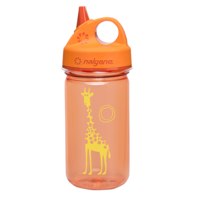 Levně Dětská lahev na pití Nalgene Grip´n Gulp - Orange Girafee, 350 ml