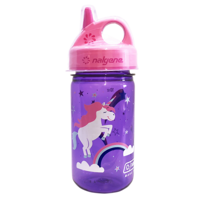 Levně Dětská lahev na pití Nalgene Grip´n Gulp, Sippy Cup - Pink Unicorn, 350 ml