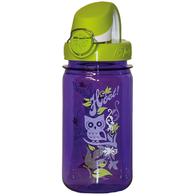 Levně Dětská lahev na pití Nalgene On The Fly Kids - Purple with Owl, 350 ml