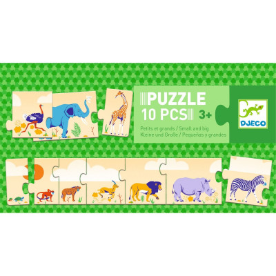 Levně Puzzle - Od nejmenšího k největšímu - 10 ks