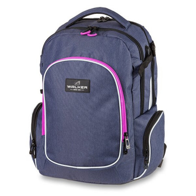 Levně Školní batoh WALKER, Campus Evo, Blue Ivy/Pink