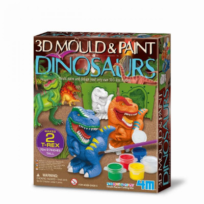 Levně Sádrové odlitky - 3D dinosauři