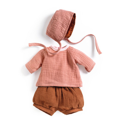 Levně Pomea - růžová košilka a kraťásky pro panenky