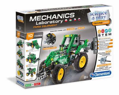 Levně Mechanická laboratoř - Farmářský traktor - 10 modelů - 200 dílků