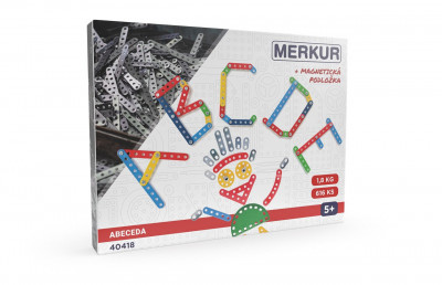 Levně Merkur - Abeceda s magnetickou podložkou - 616 ks