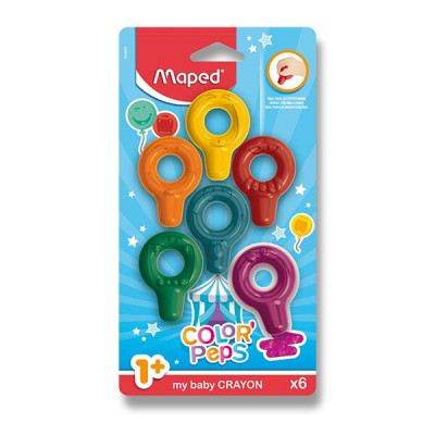 Levně Pastely Maped Color´Peps Baby Crayons - 6 barev