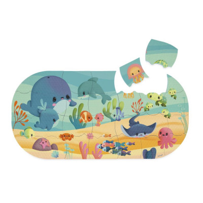 Levně Puzzle - Můj oceán - hračka do vody - 28 ks