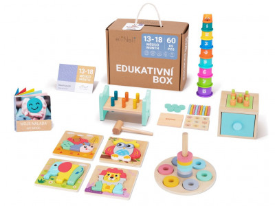 Sada naučných hraček pro děti od 1 roku  - edukativní box