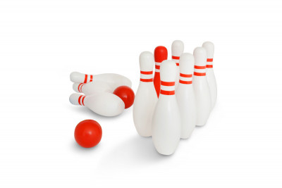 Bowling - červená & bílá