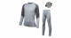 SENSOR MERINO IMPRESS SET dětský triko dl.rukáv + spodky šedá/maori