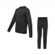 SENSOR MERINO ACTIVE SET dětský triko dl.rukáv + spodky černá