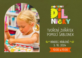 Tvoření zvířátek pomocí šablonek - čt 3.10.2024, 15:00 Hradec Králové