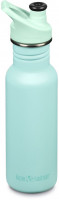 Nerezová lahev Klean Kanteen Classic Narrow 18oz (w/Sport Cap) - Pastel Turquoise 532 ml