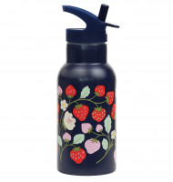 A Little Lovely Company – nerjavni bidon za pijačo, 350 ml – jagode