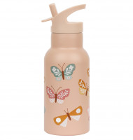 A Little Lovely Company – nerjavni bidon za pijačo, 350 ml – metulji