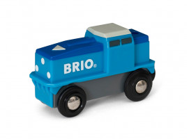 Brio - Blaue Batterie Frachtlok