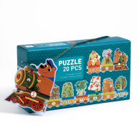 Puzzle - Učím sa počítať s lesnými zvieratkami