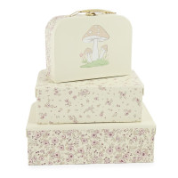 Bieco - 3er Kofferset - Reh Ella - Vintage Flowers