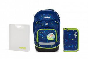 Školní set Ergobag prime Fotbal  - batoh + penál + desky