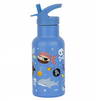 A Little Lovely Company - nerezová láhev na pití, 350 ml - piráti