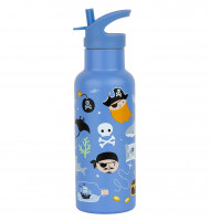 A Little Lovely Company - nerezová láhev na pití, 500 ml - piráti