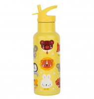A Little Lovely Company - nerezová láhev na pití, 500 ml - zvířecí kamarádi