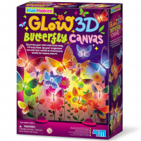3D Svítící obrázek - Motýli