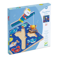 Puzz & Fish – dřevěná vkládačka a rybářská hra v jednom - Color