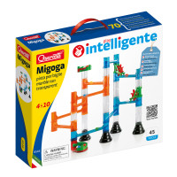 Migoga Marble Run - kuličková dráha - transparentní - 45 ks