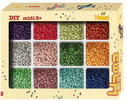Hama Midi - zažehlovací korálky v třídícím boxu - 9.600 ks
